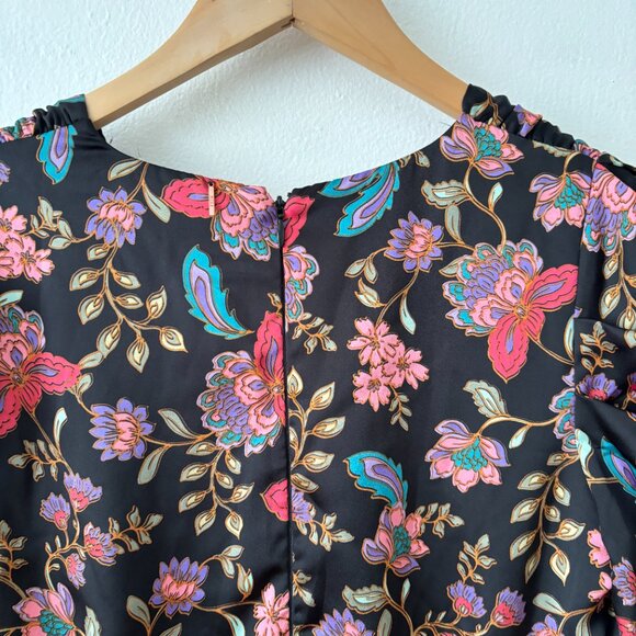 Misa Los Angeles Narcissa Floral Satin Mini Dress - Picture 12 of 13